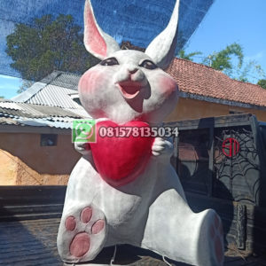 Patung Kelinci Lucu Pembuat Patung Fiberglass Gambar Patung Hewan